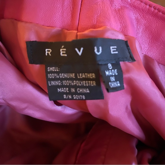 Révue pink leather pants - Picture 4 of 4